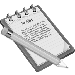 Grey TextEdit Icon 256x256 png